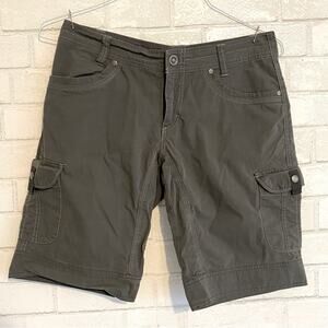 Kuhl $68 Women's Splash Trail Hiking Outdoor Short 11” Size 6 Olive Green EUC